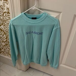 Aqua Blue Girl’s Crewneck Sweatshirt